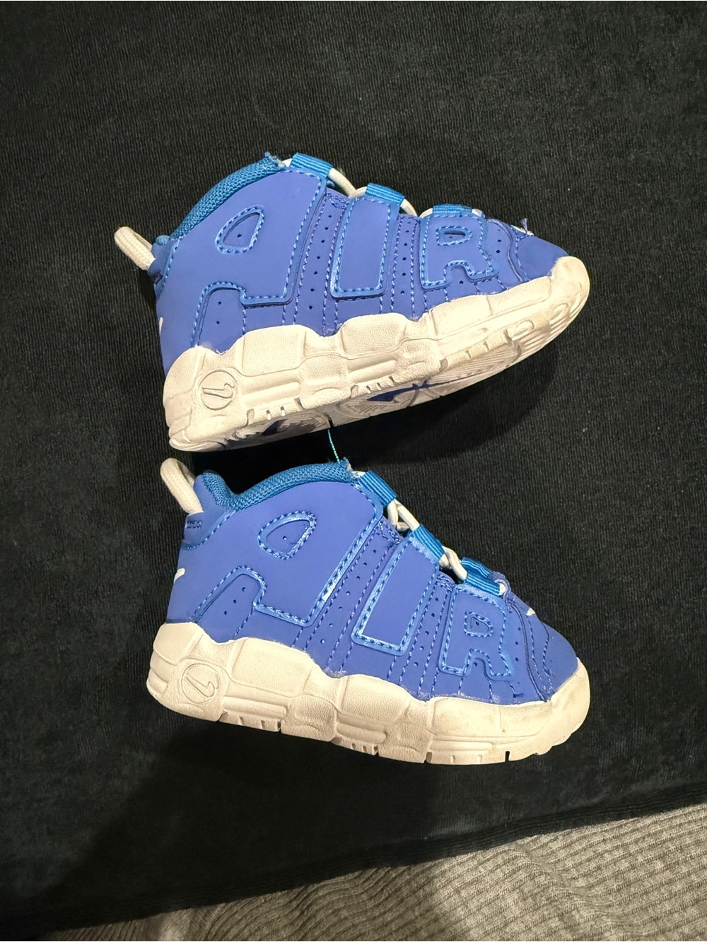 Nike “battle blue” Uptempo - size 4 walker